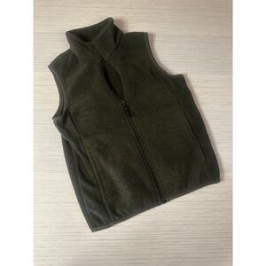 Amazon Essentials Kids Fleece Vest Dark Gray Full Zip Size S 6-7 Polar Fleece